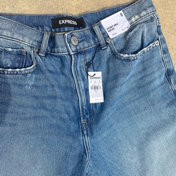 Express Jeans/ Straight ankle High Rise - Picture 5 of 7
